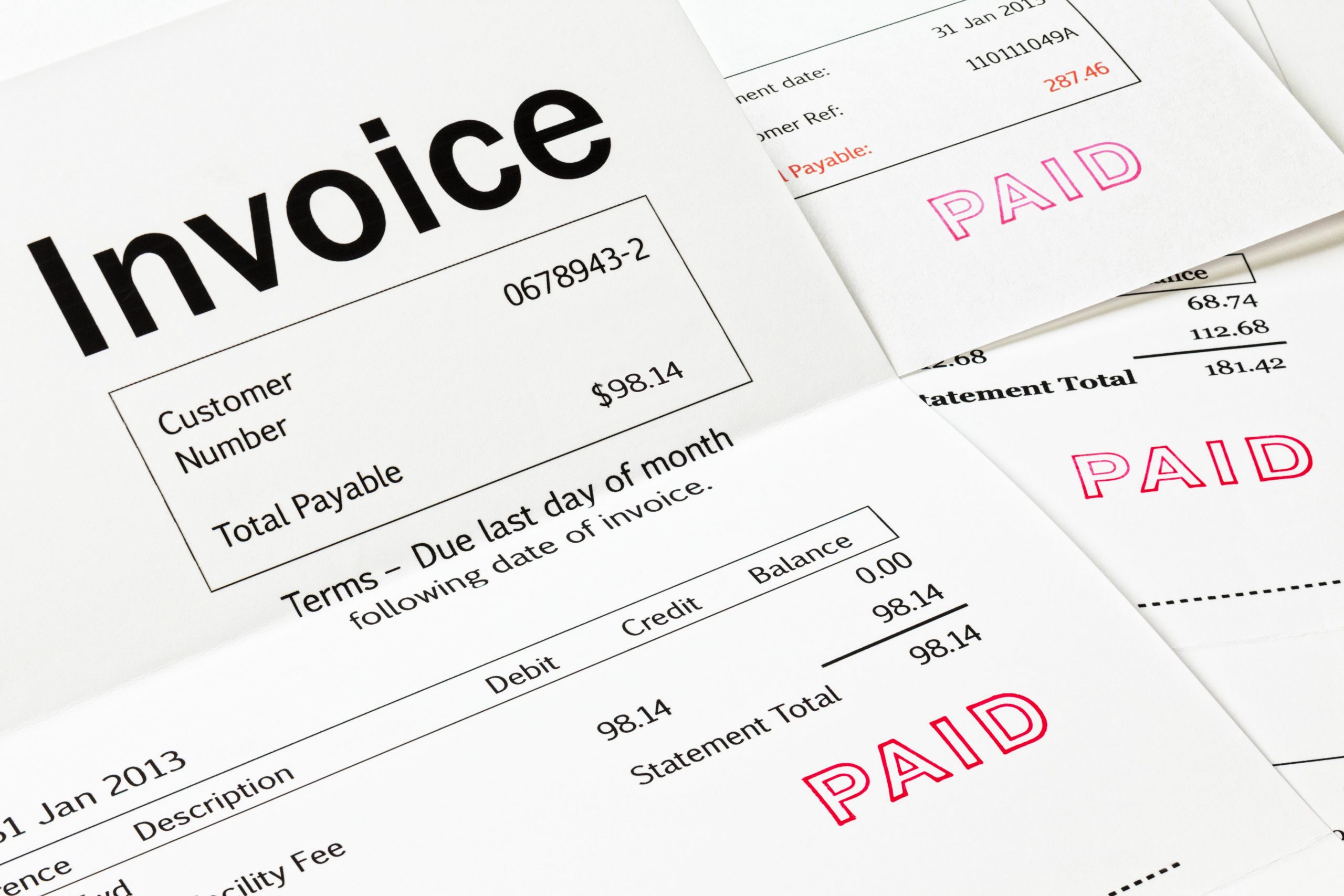 Monthly Invoice